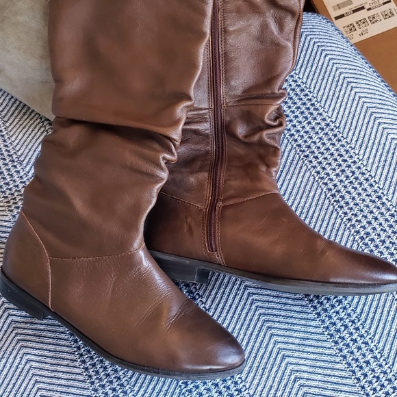 Aldo Tan Leather Boot: size 7.5 - Picture 2 of 6